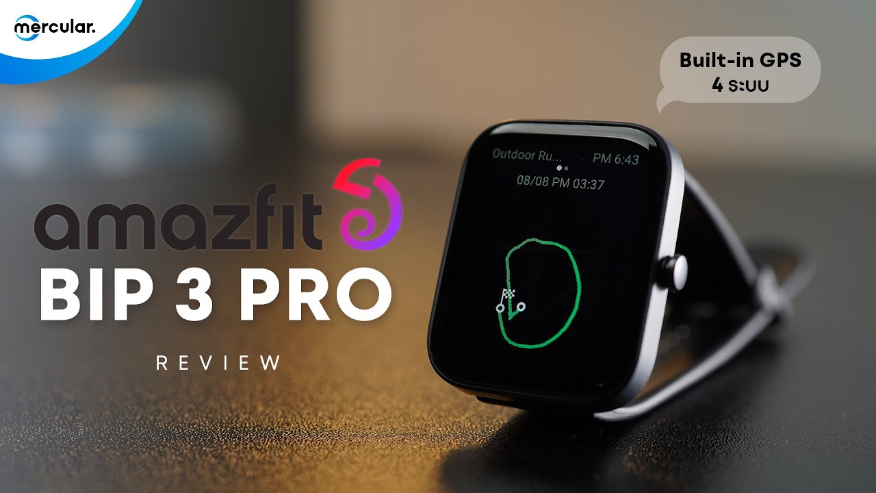 รีวิว Amazfit BIP 3 PRO - สมาร์ทวอทช์งบประหยัด ไม่ถึงสองพันได้ GPS!