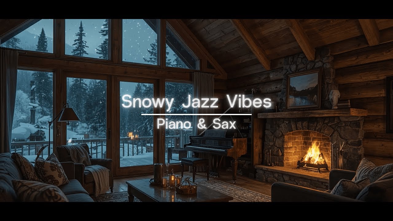 It's Winter and you're in your Cabin Relaxing with Jazz Music