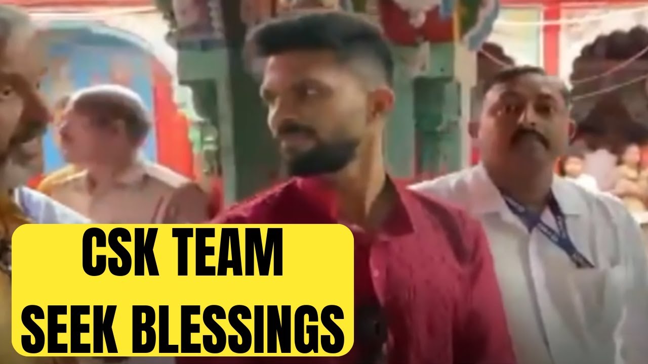Chennai Super Kings side visit Ram Mandir in Ayodhya |Sports Today
