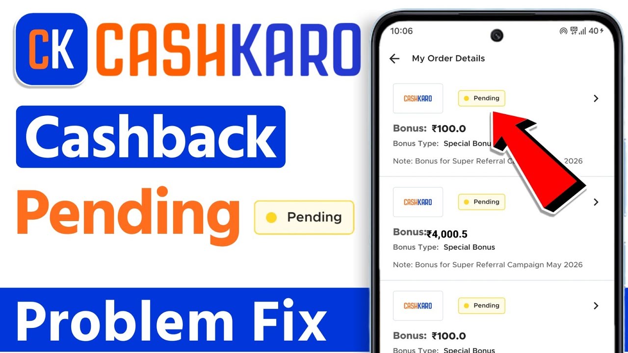 How to Fix Pending Cashback on CashKaro | CashKaro Pending Cashback Issues
