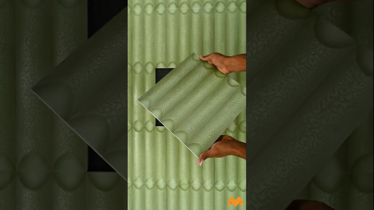Modern Green Fluted 3D Tile Design for Stylish Interiors | Mytyles