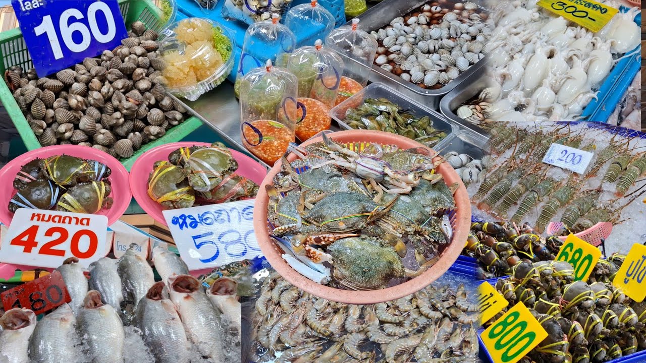 ตลาดประมงพื้นบ้านอ่างศิลาจังหวัดชลบุรี
