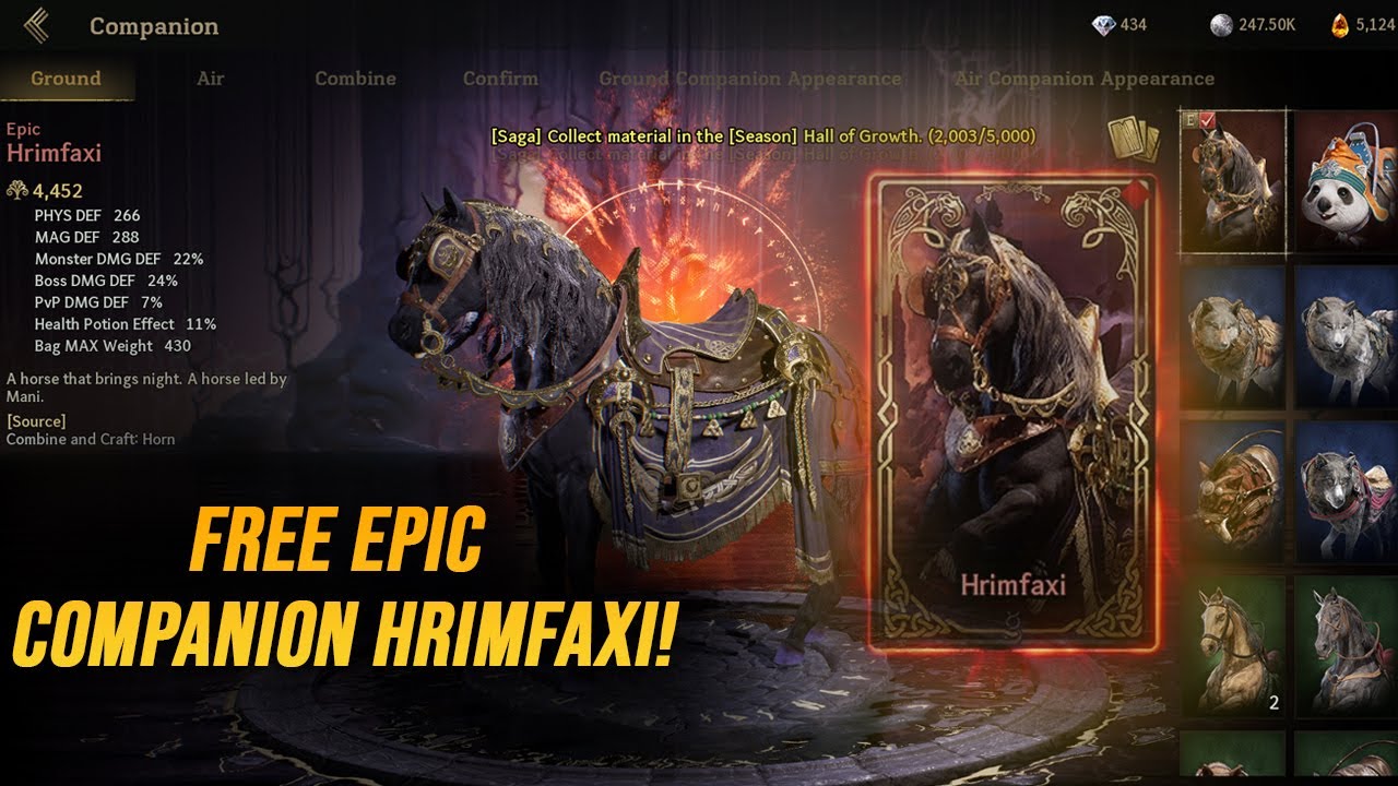 FREE Epic Companion! sarap mo ymir!