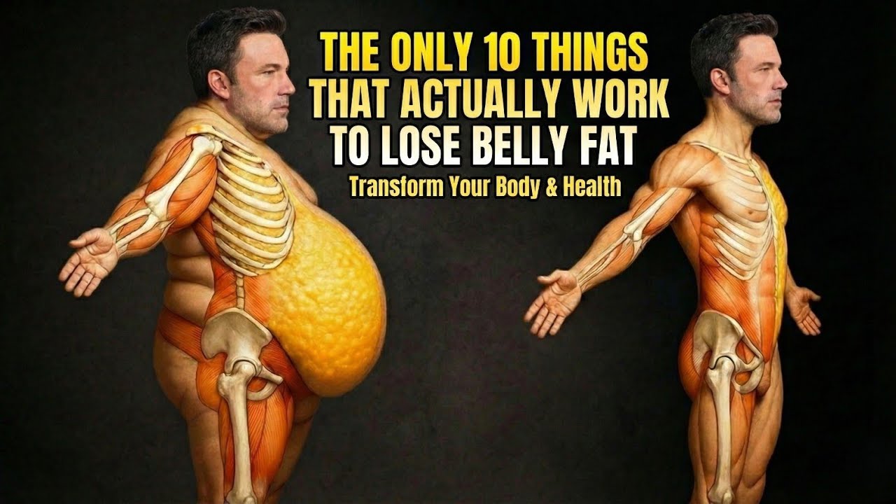 The Only 10 Things That Actually Work to Lose Belly Fat | Get a Flat Belly Naturally