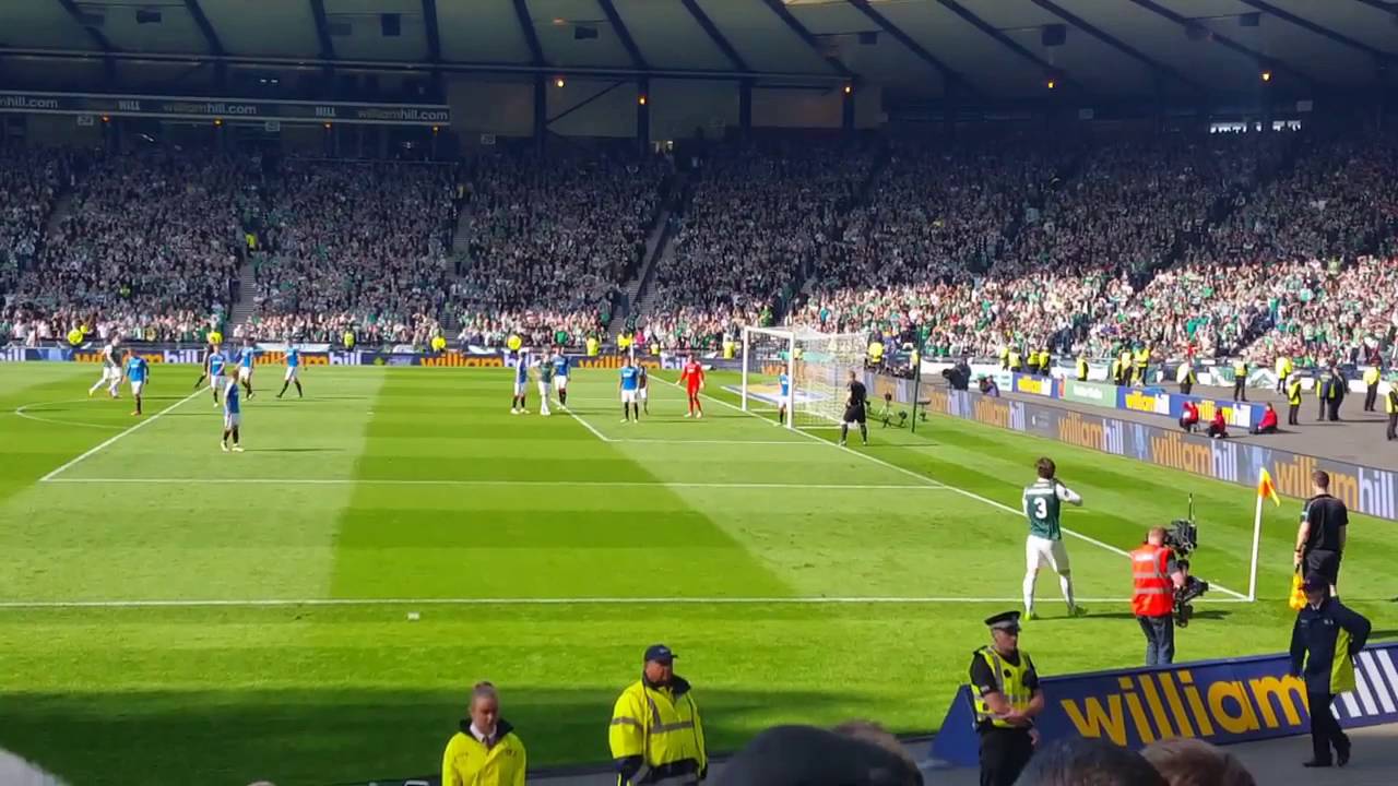 Hibs 3 Rangers 2 David Gray Winner with Icelandic Commentary