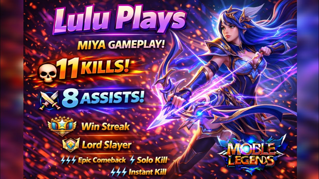 11 kills+8 assists!! Miya highest hero damage with 11 kills and 8 assists in a solo ranked match