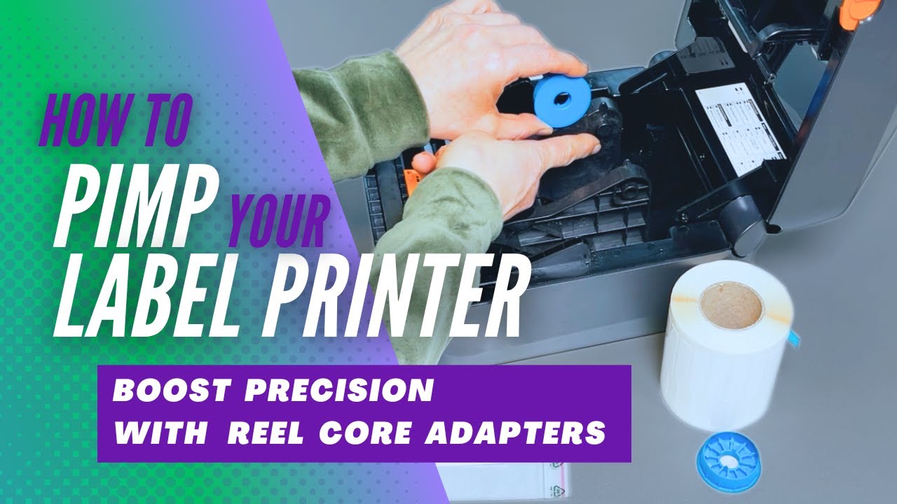 Reel core adapters as accessories for label printers