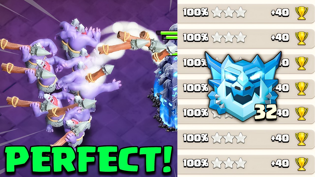 PERFECT For Rank Battle! TH17 vs TH18 Attack Strategy in Clash of Clans