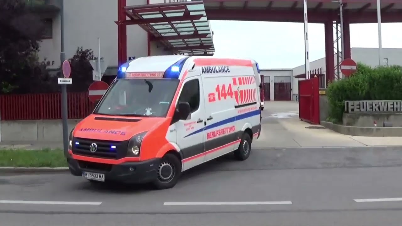 (Zusammenschnitt) Rettung Wien auf Einsatzfahrten
