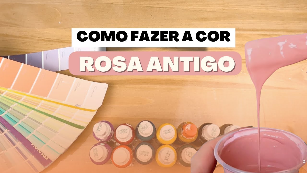 Como FAZER ROSA ANTIGO com 3 corantes