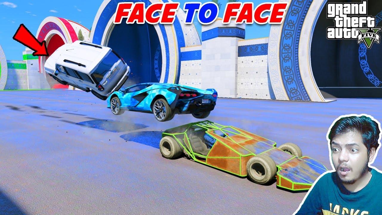 Cars Vs Cars  9055.99% People Start Crying in This Face to Face Race GTA 5