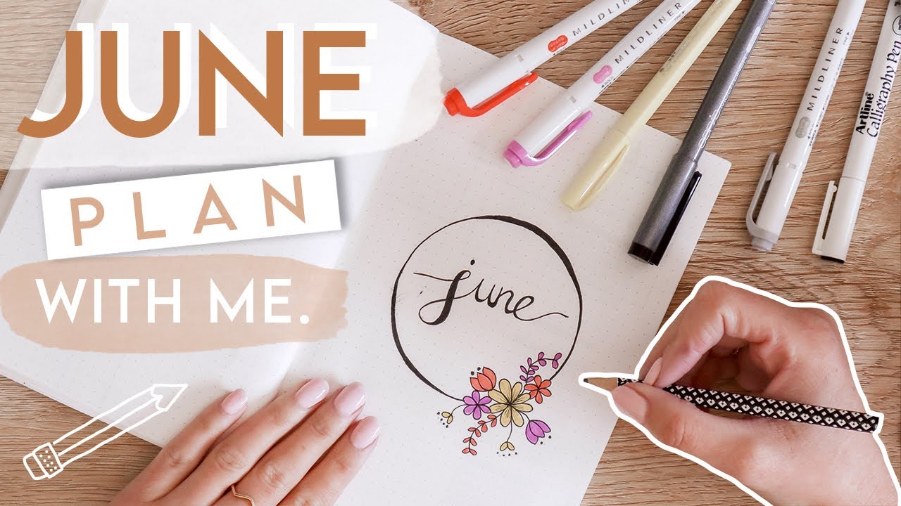Plan with me | JUNE 2020 bullet journal set up