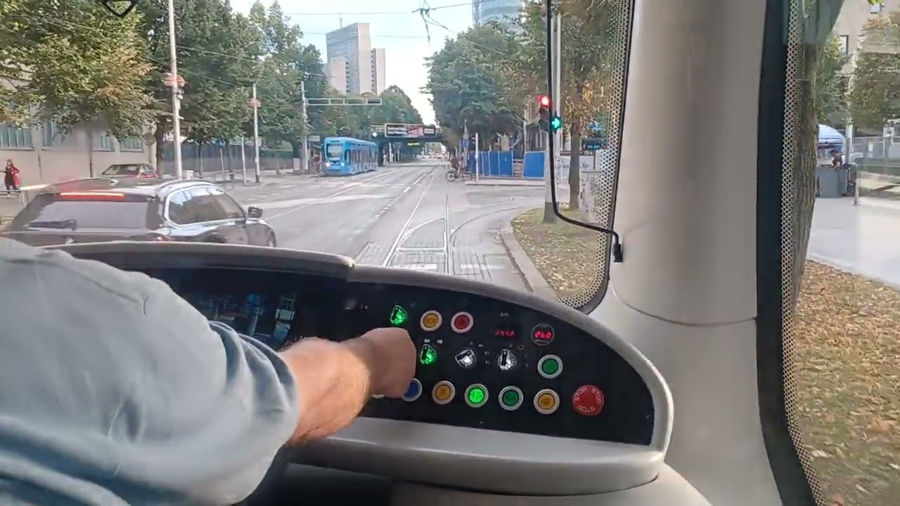 Trams Zagreb 2897 - In ZET KONČAR 2402 tram Savska Zagreb.