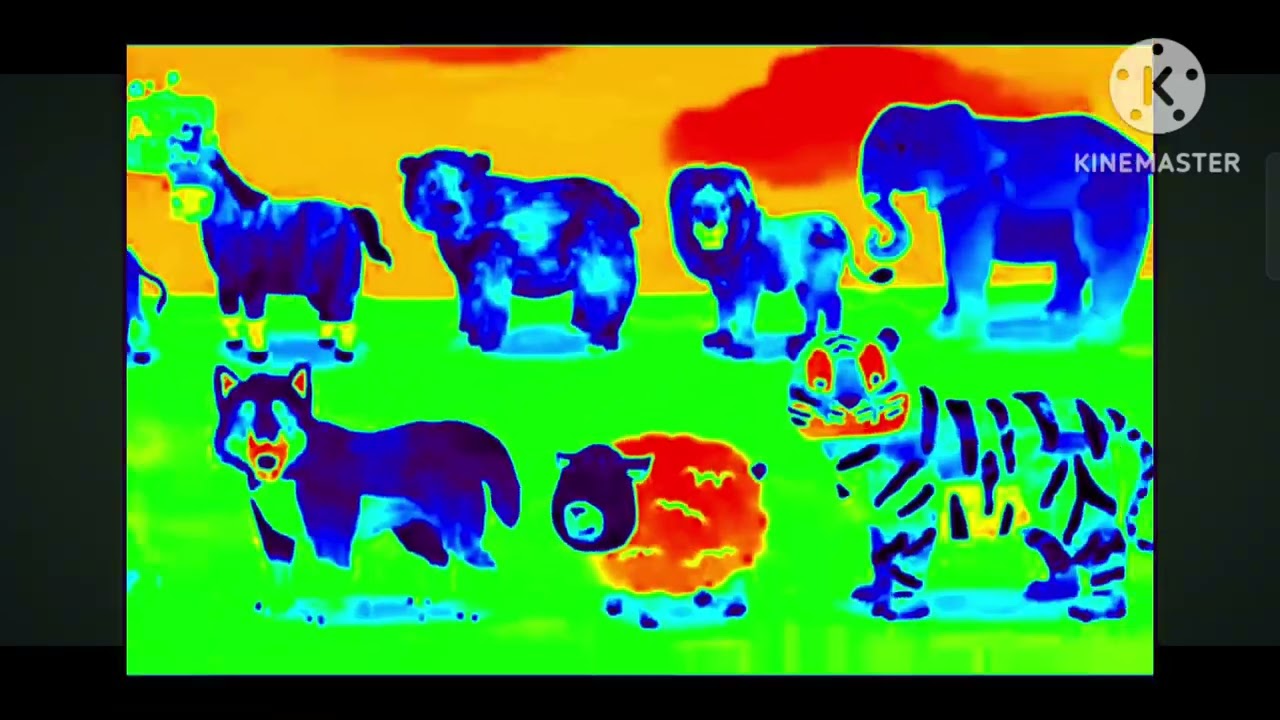 Lots Horry for the animals sound,, #inspired by color inversion