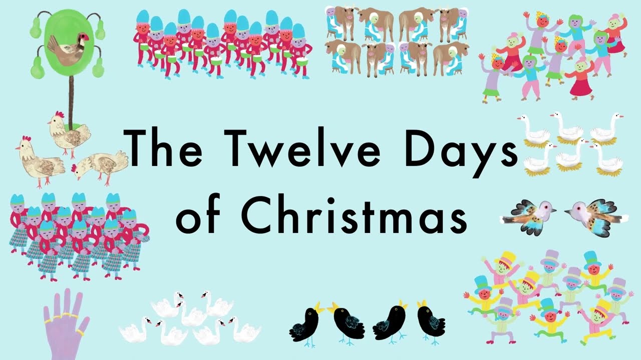 The Twelve Days of Christmas - Sing Along with Lyrics | Classic Christmas Song