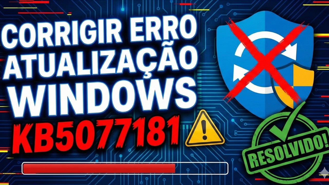 Corrigir Erro Atualiza&ccedil;&atilde;o KB5077181 - Resolvido!
