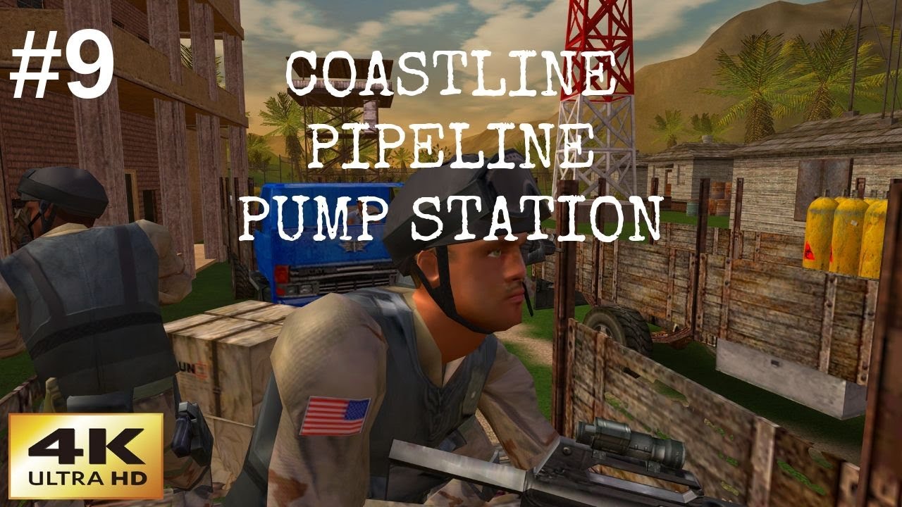 Delta Force Black Hawk Down Team Sabre | Classic Games In 4K | Coastline Pipeline Pump Station