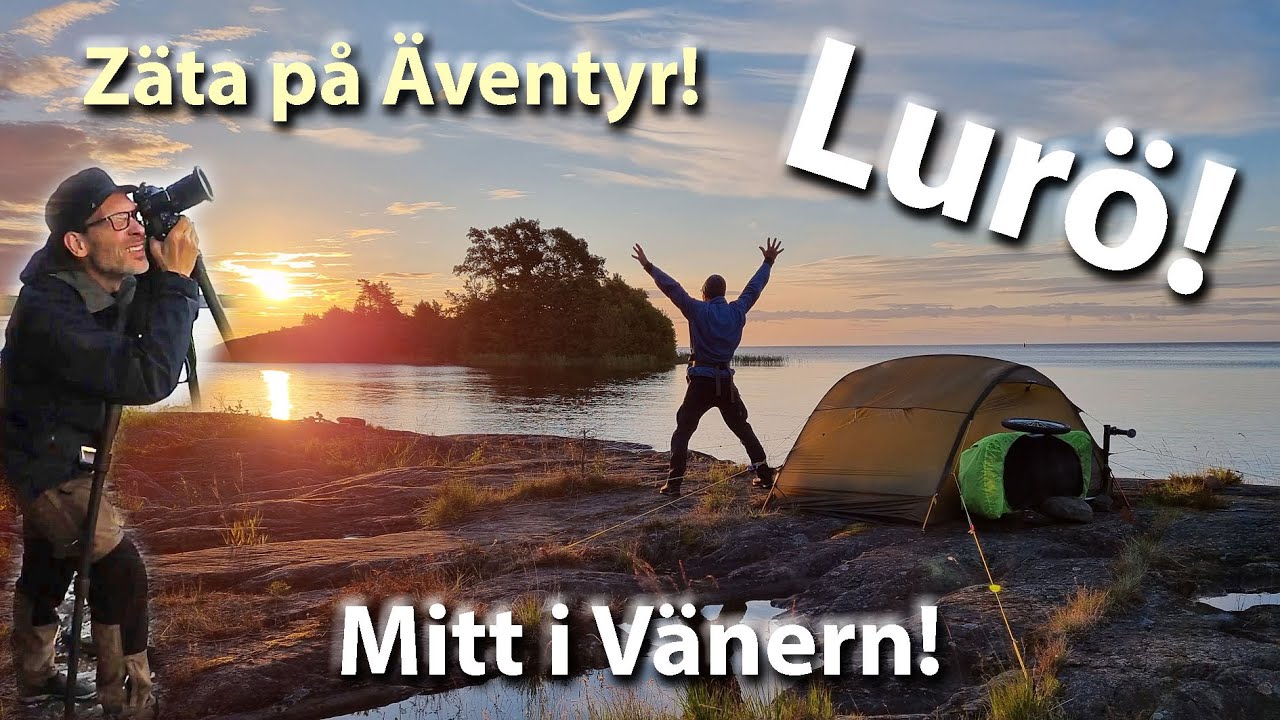 Zäta på Äventyr tältar på Lurö, mitt i Vänern!