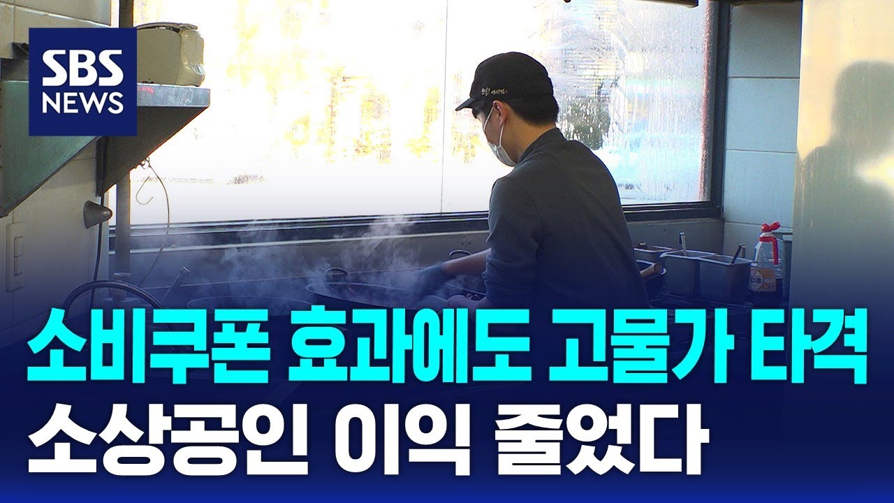 소비쿠폰 효과에도 고물가 타격&hellip;소상공인 이익 줄었다 / SBS / 경제365