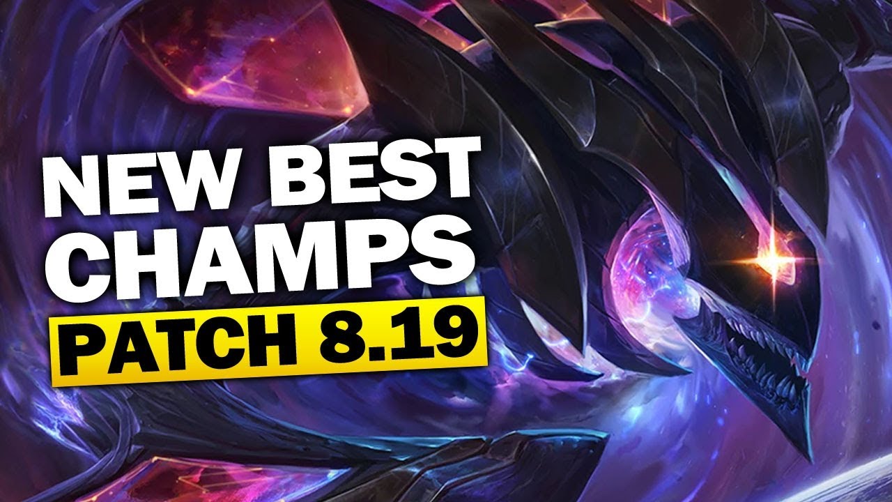New Best Champions in Patch 8.19 SEASON 8 for Climbing in EVERY ROLE (League of Legends)