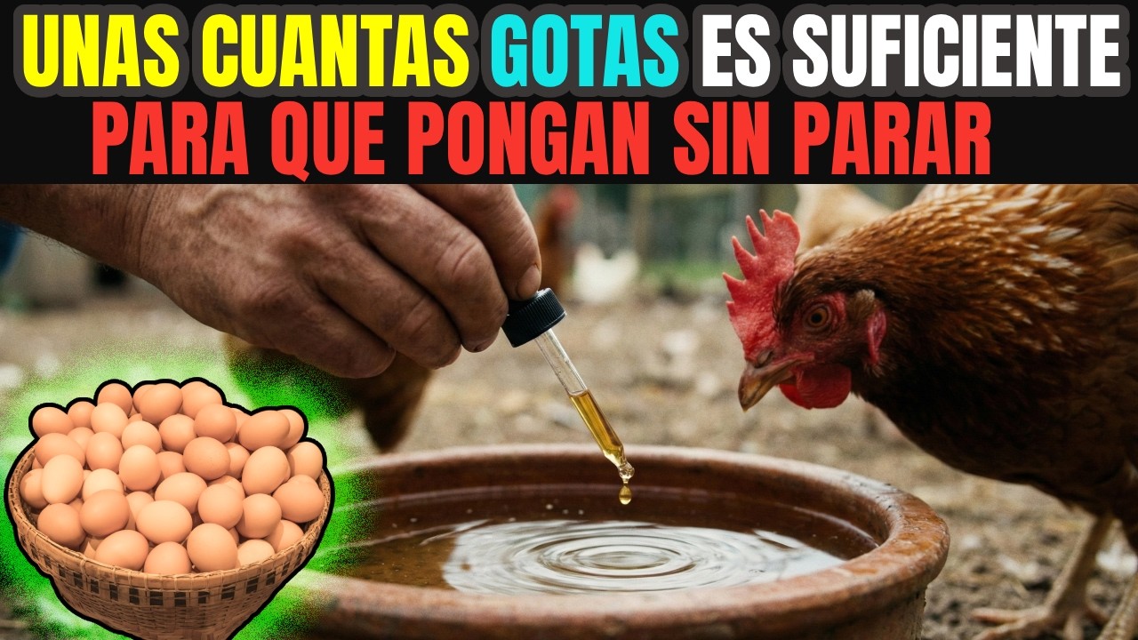 ¡Solo una gota y la gallina pone huevos sin parar! Prepara tu propia bebida natural