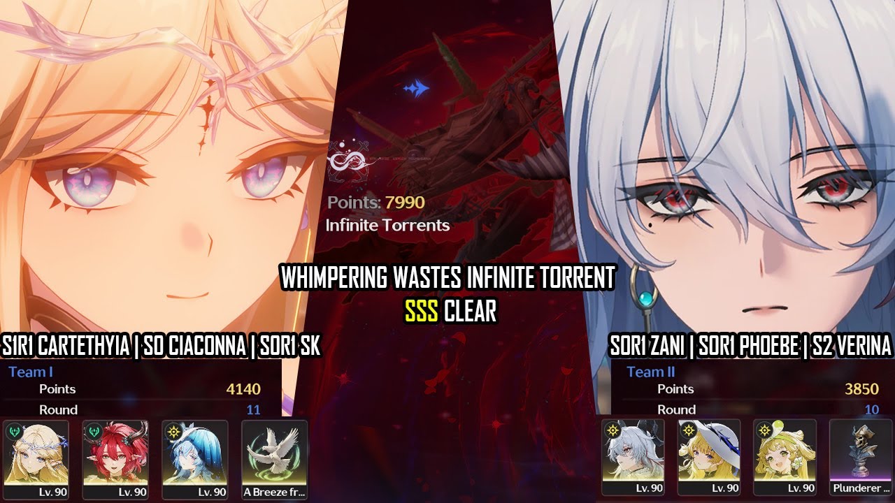 Whimpering Wastes SSS Clear | S1R1 Cartethyia Hypercarry - S0R1 Zani Phoebe - Wuthering Waves