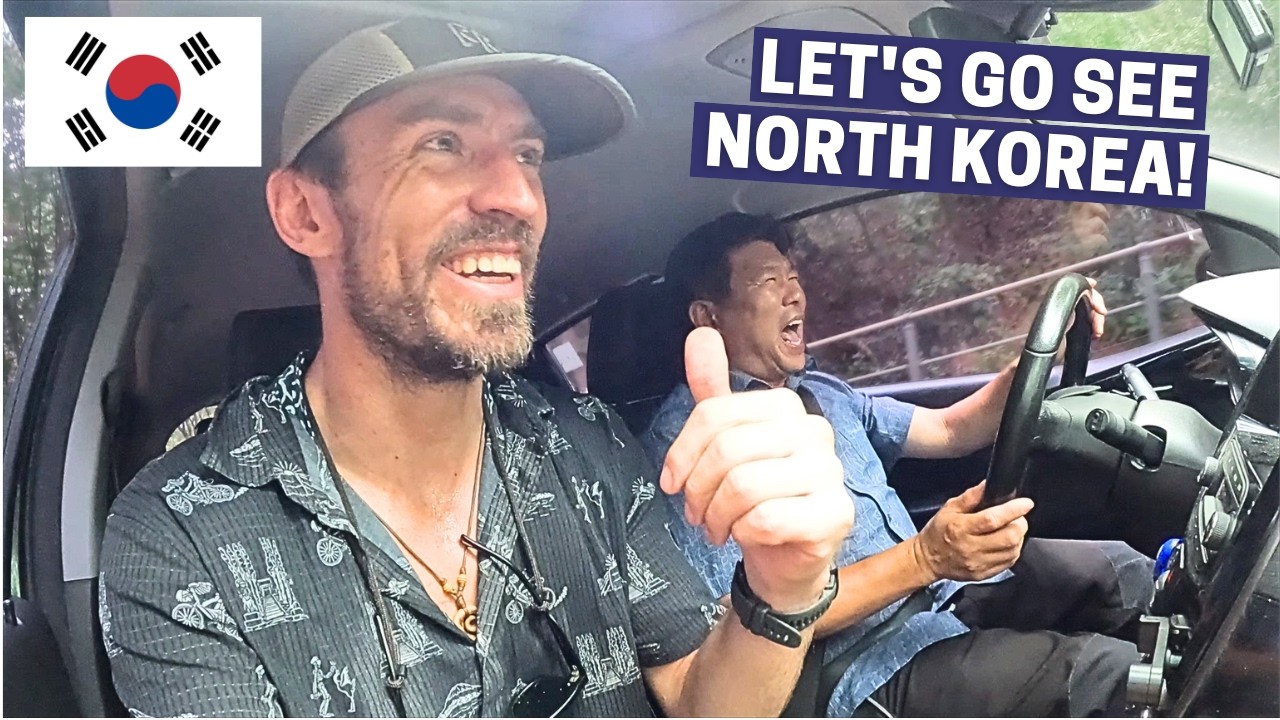 CRAZY! Hitchhiking DMZ Border In Korea! (You Won't Believe Who Picked Me Up 😳)Bike Touring Korea #13