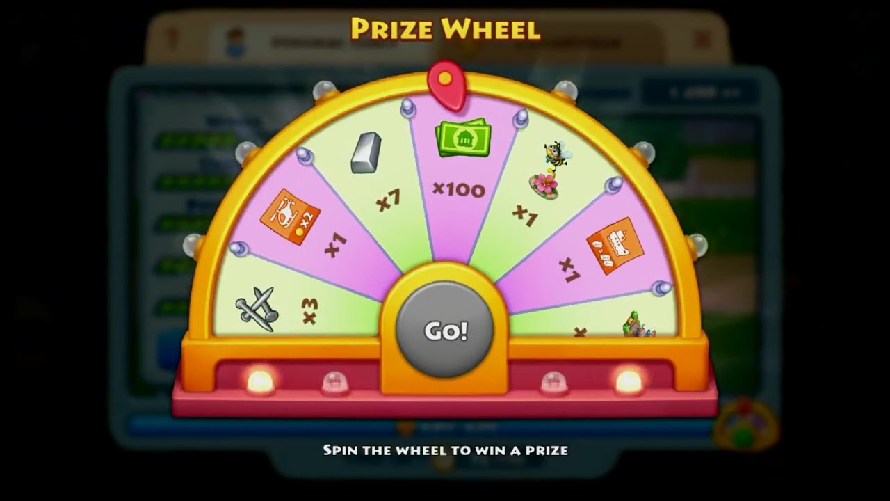 TOWNSHIP Aerial challenge spin wheel Rewards