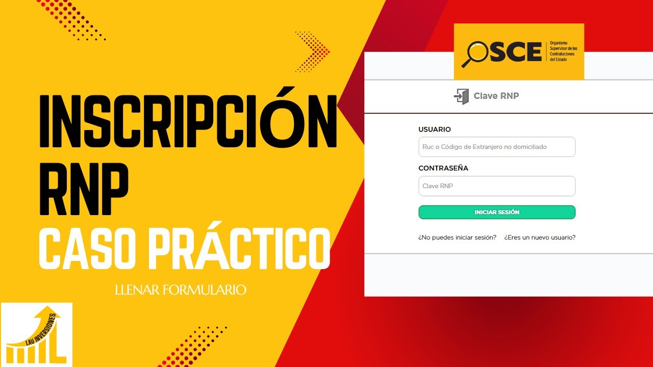 Cómo INSCRIBIRME AL RNP persona natural, caso práctico 1, parte 2 formulario