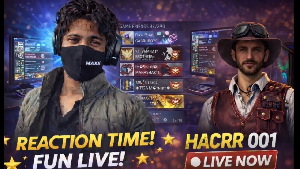 🔴HACRR 001 IS LIVE NOW ||  ID CHAKE  & BR PUSH & COSTOM ROOM #ff#freefire#ffshorts