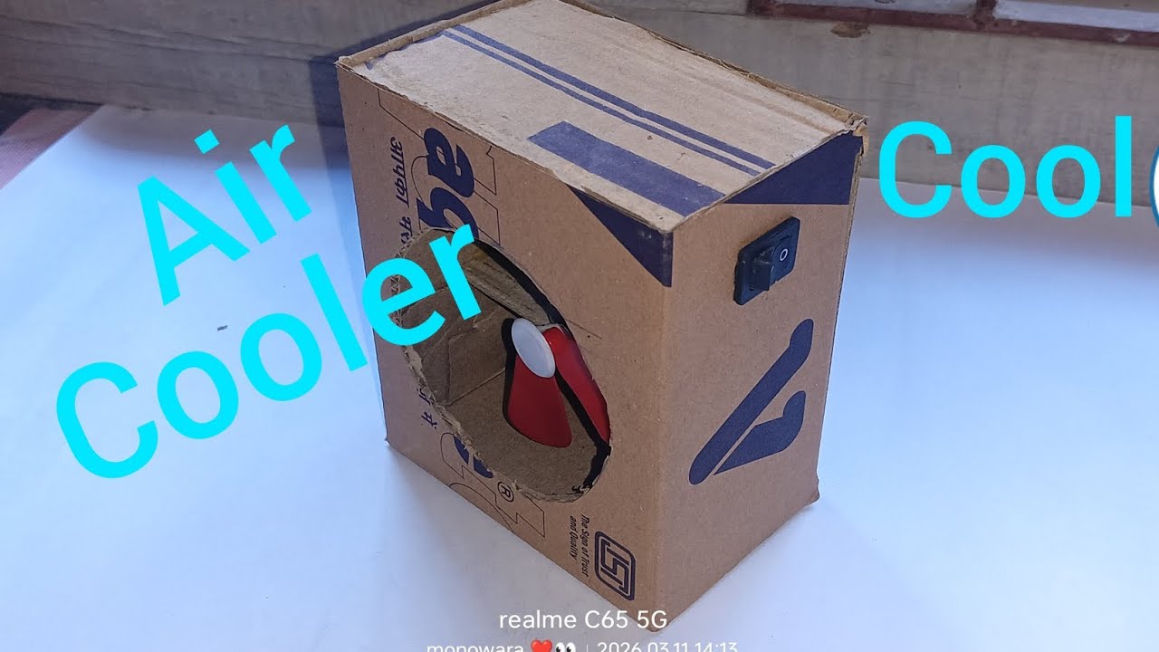 How to make project for mini cooler fan/ school project 