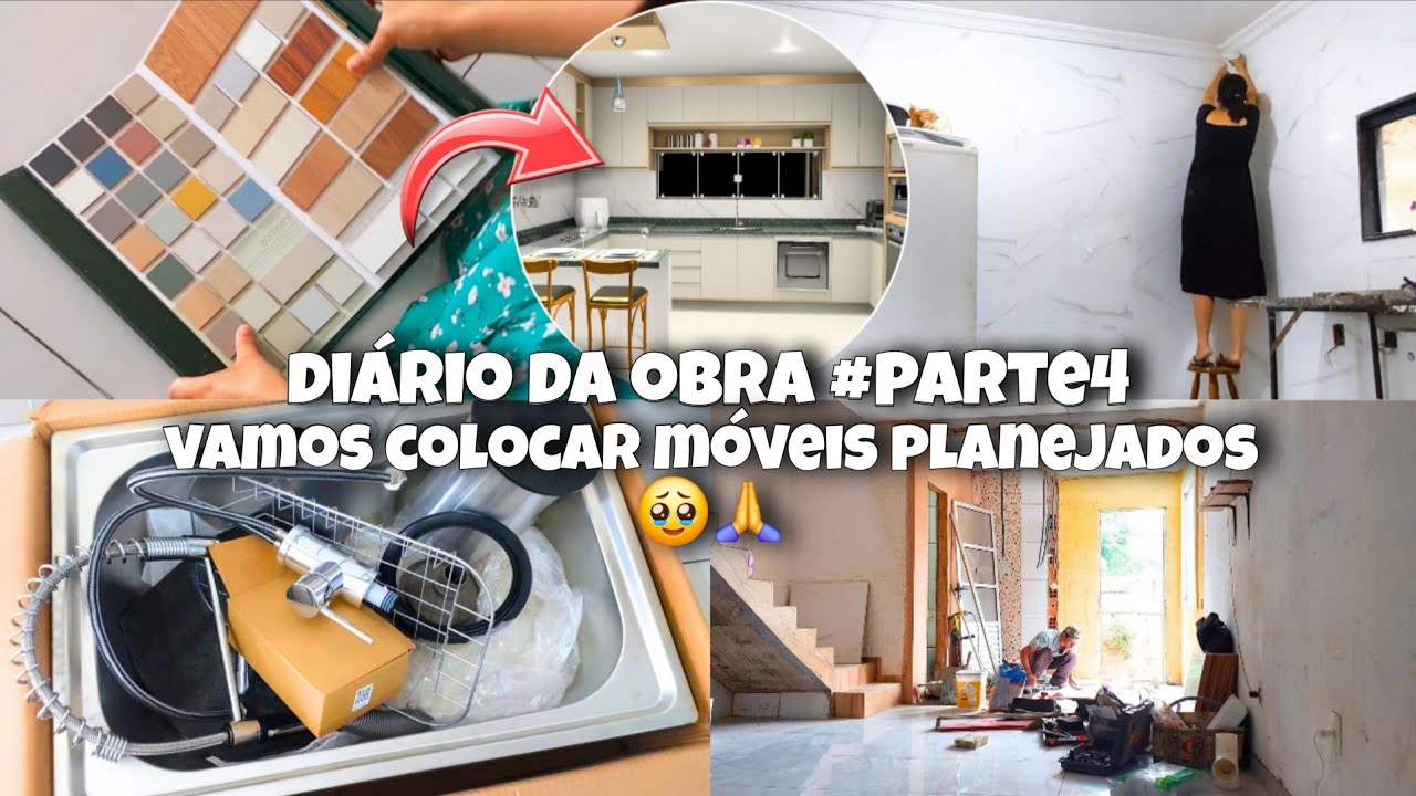 Diário da obra #pt4 vamos colocar móveis planejados 🥹🙏comprei minha cuba gourmet  rejuntei a cozinha