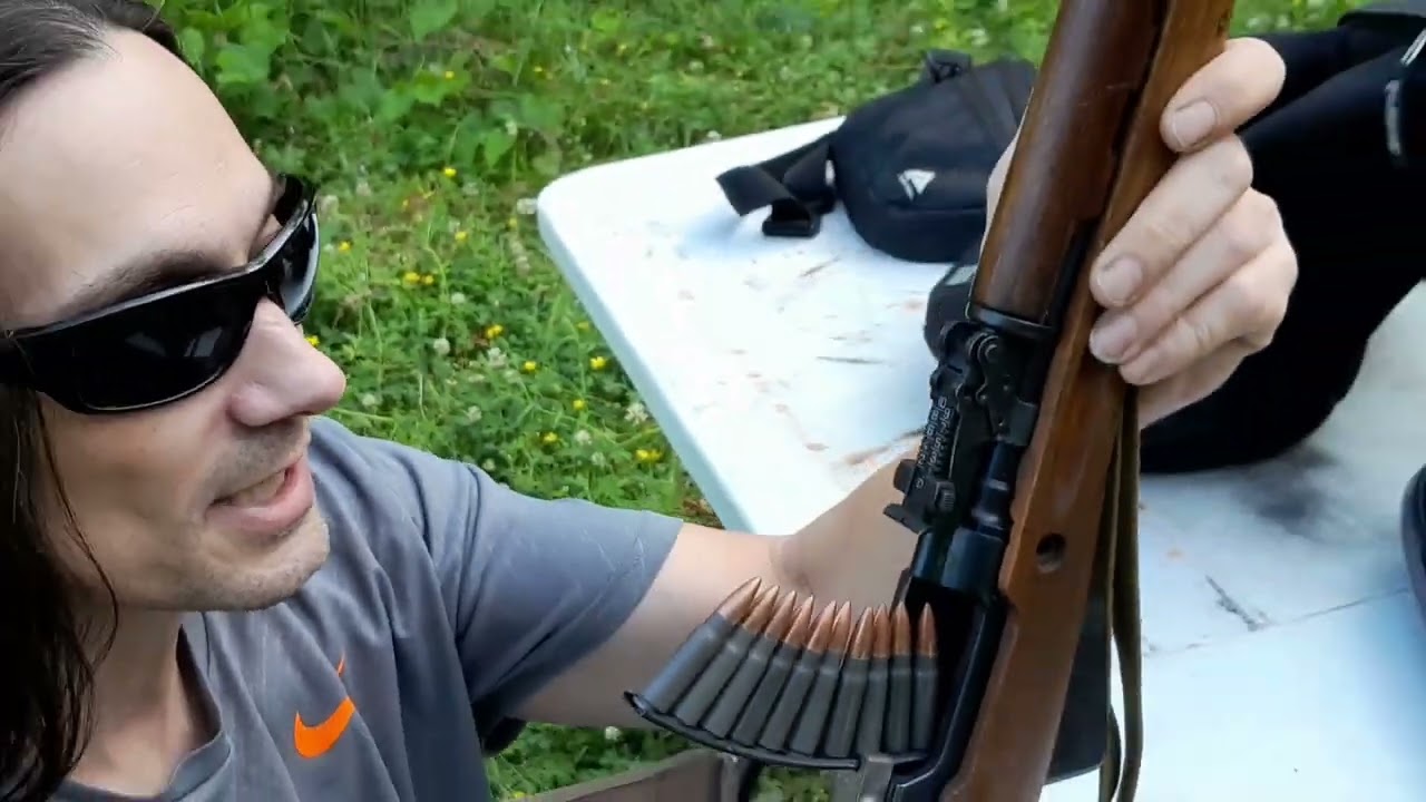 sks : answer to veiwer question why rotate rnds in a stripper clip.  what does it do.