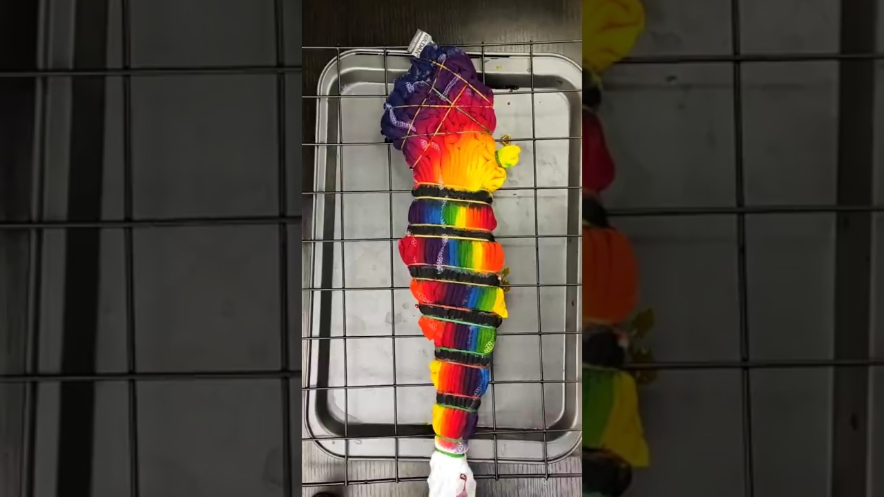 Rainbow Sunset Tie Dye #Shorts
