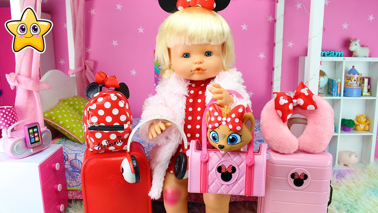 Bebé NENUCO Princess de VIAJE a DISNEY ✈️ Preparo las MALETAS con Ropa y Accesorios de MINNIE MOUSE
