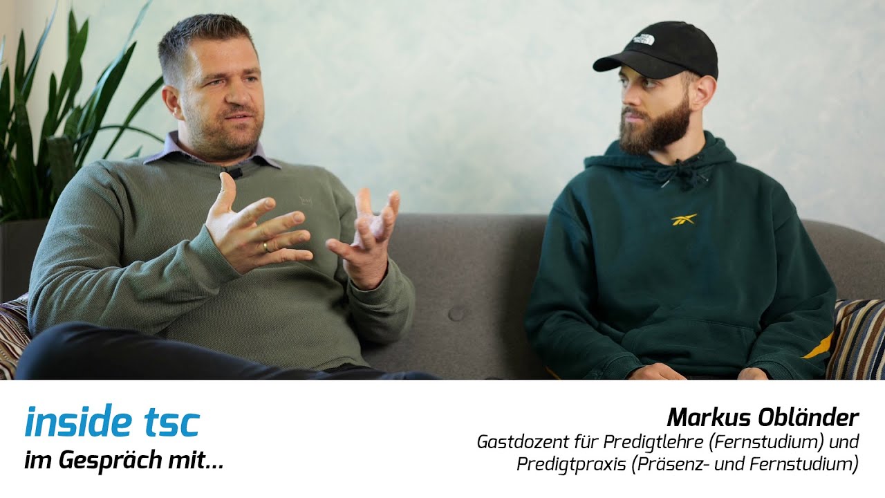 Was macht eine gute Predigt aus, Markus Obländer? | Inside TSC