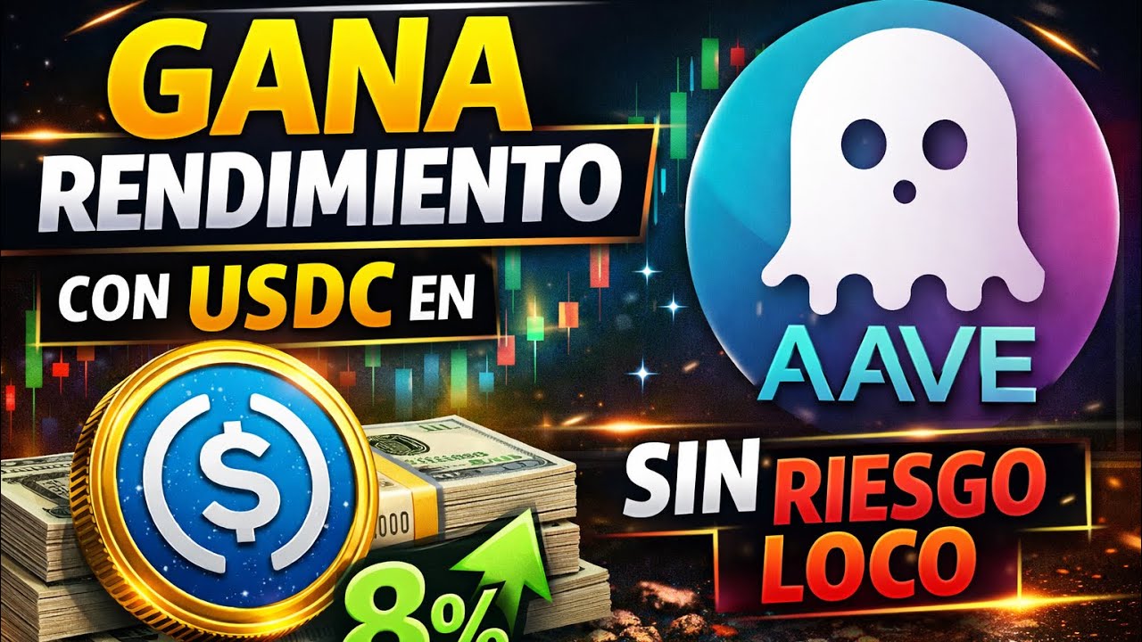 No dejes tu USDC parado: as&iacute; genero rendimiento con Aave 👻