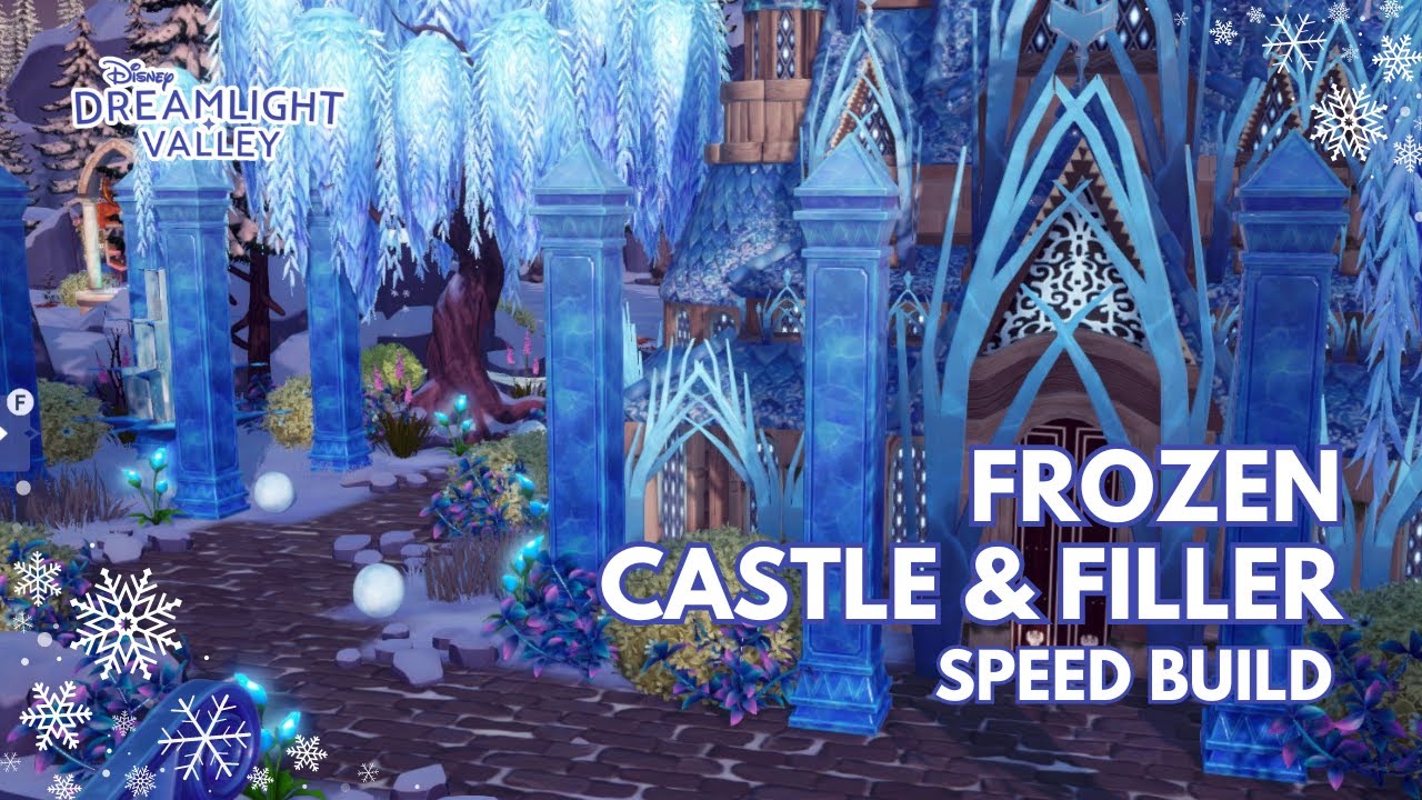 Frozen Castle ❄️ || Disney Dreamlight Valley || Speed Build || Frosted Heights