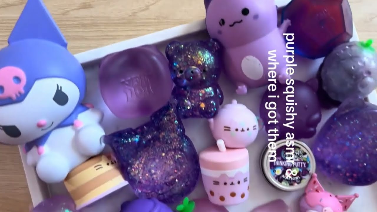 Purple Squishy ASMR 💜 | Satisfying Kuromi Squishies