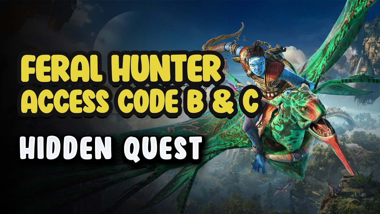Feral Hunter - Get Access Code B and C | Avatar Frontiers of Pandora Hidden Quest