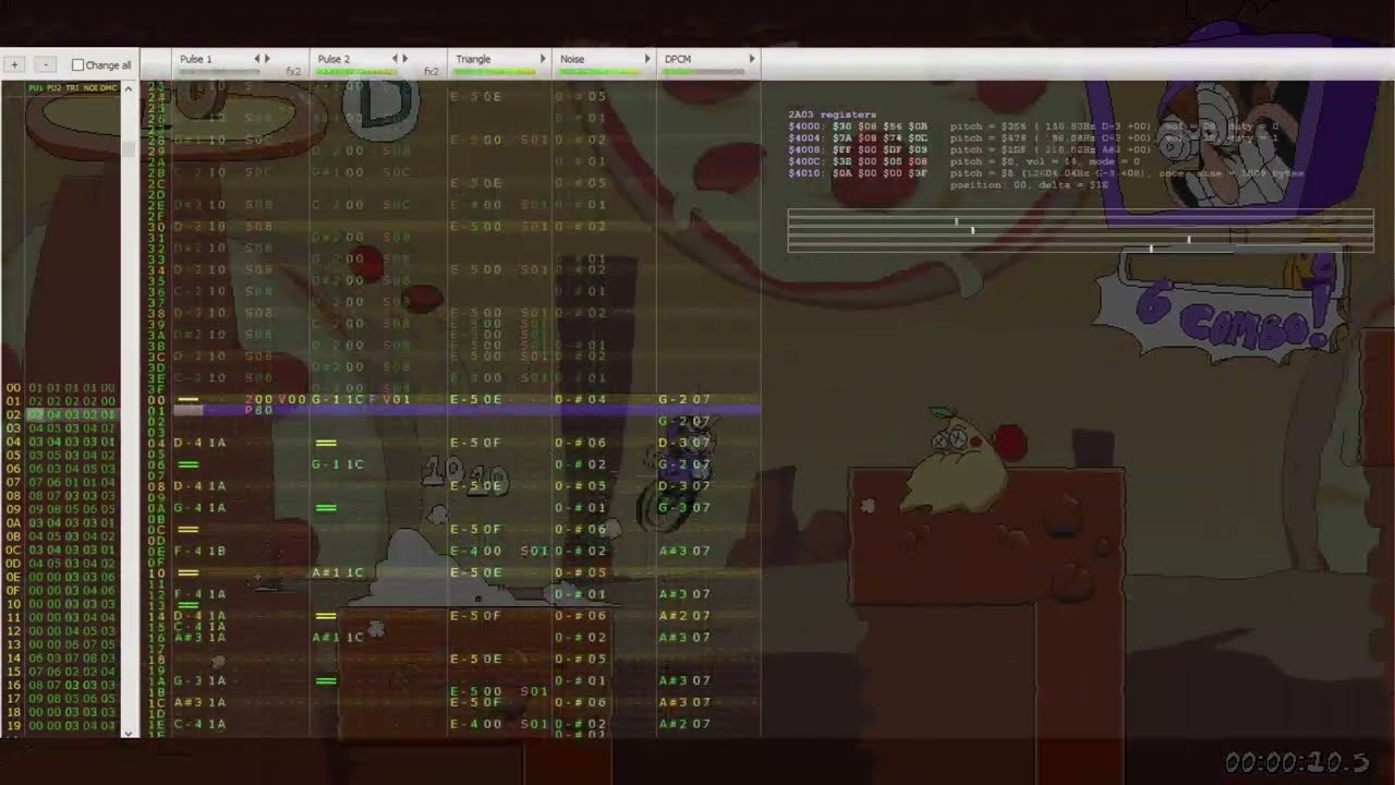 Oregano Mirage from Pizza Tower [2A03 ft Sunsoft Bass, Dn-FamiTracker]