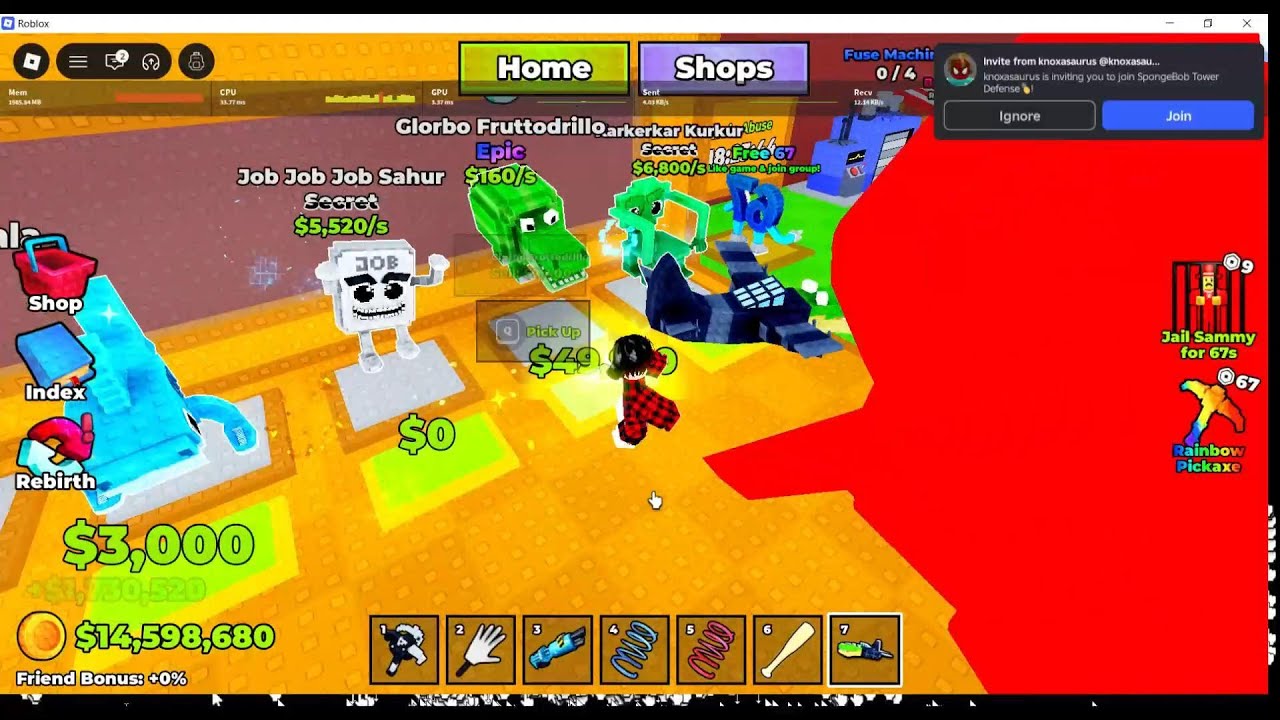 I became a god in break a lucky block!