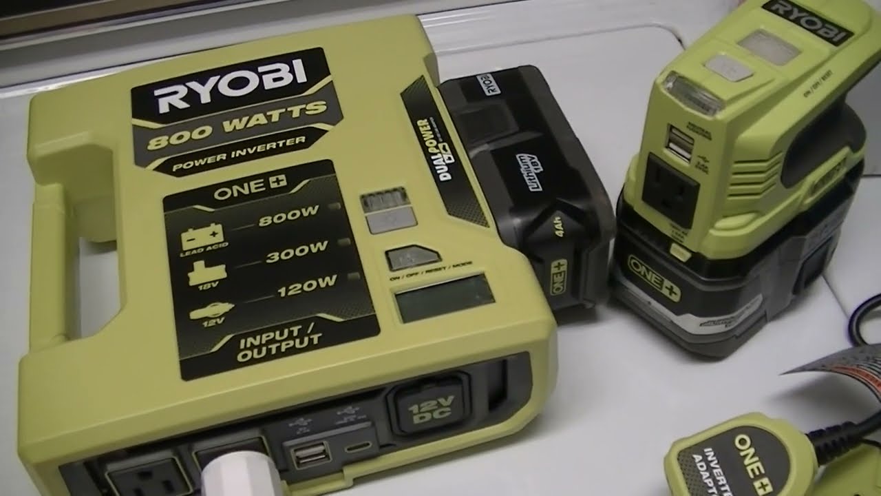 Ryobi One+ 18V inverter comparison