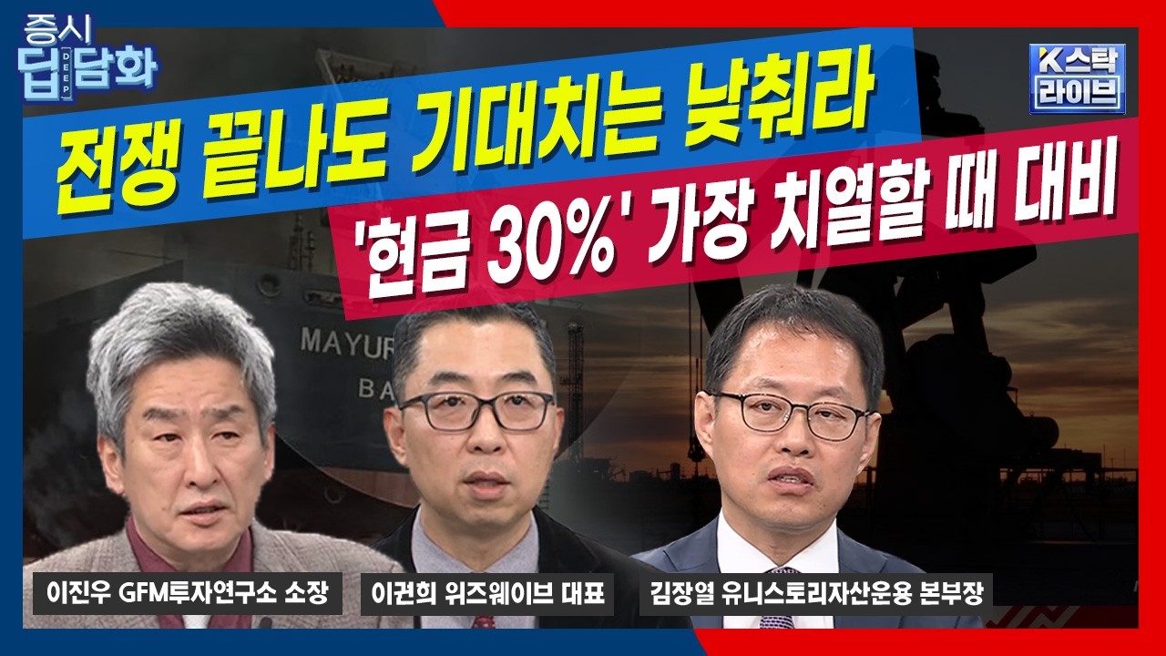 '금리·유가 오르고 사모펀드까지' 증시 회복 속도 발목…미국 국채금리 4.3% 분기점...잦은 매매 금지·현금 30% | 김장열 | 이권희  | 이진우