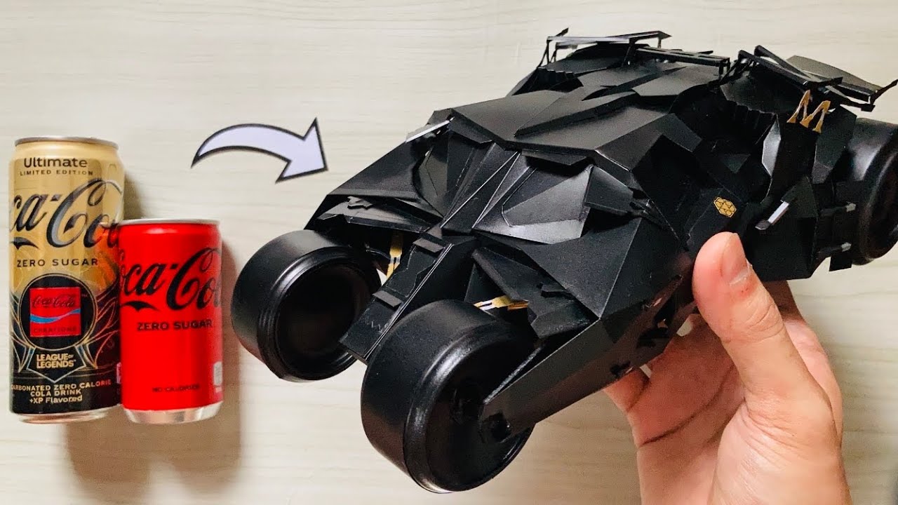 Homemade Batmobile Tumbler Using Soda Cans (The Dark knight) Save Those cans♻️