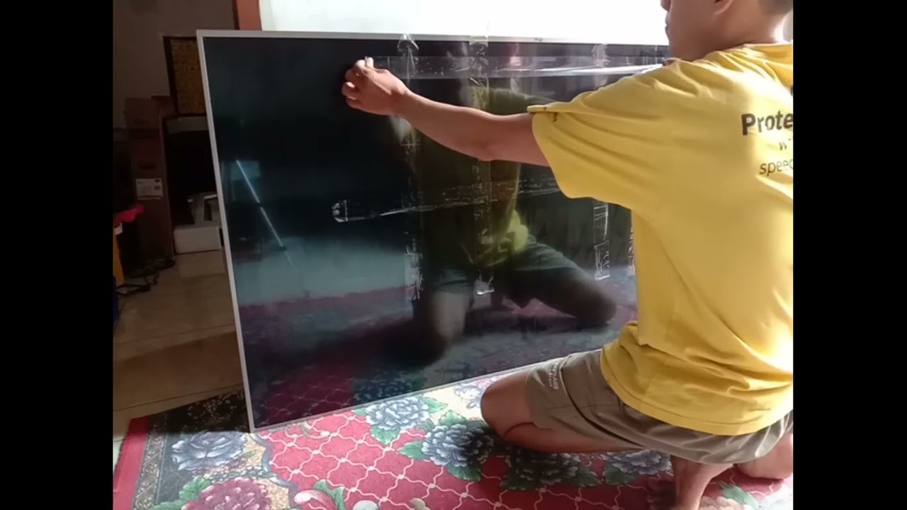 TRIK CARA ANGKAT PANEL LCD TV 65