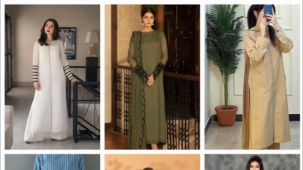 Long Qameez Suits Designs | Elegant & Stylish Pakistani Dresses