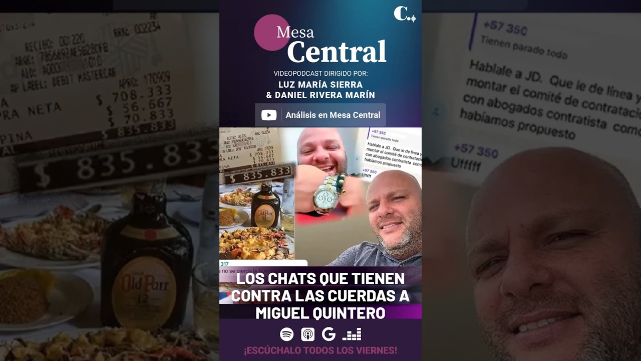 Los chats que hunden a Miguel Quintero: Ferrari, langostas y comisiones