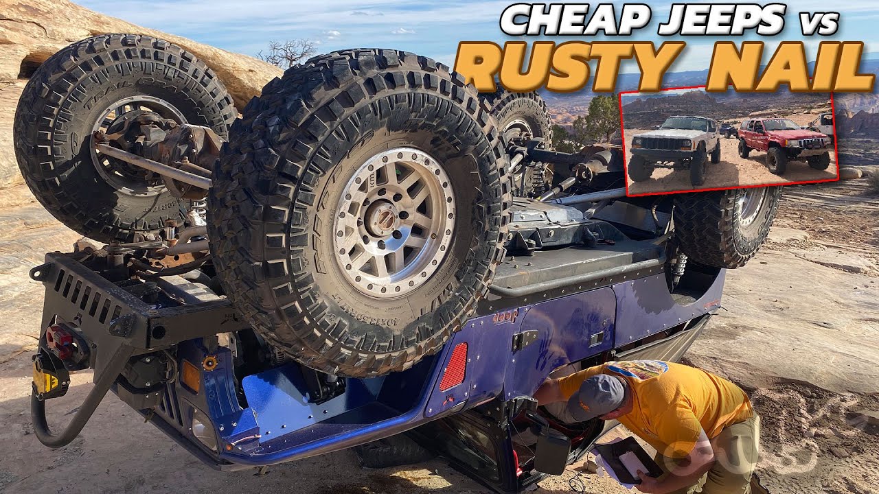Cheap Jeep Challenge takes on Rusty Nail in Moab