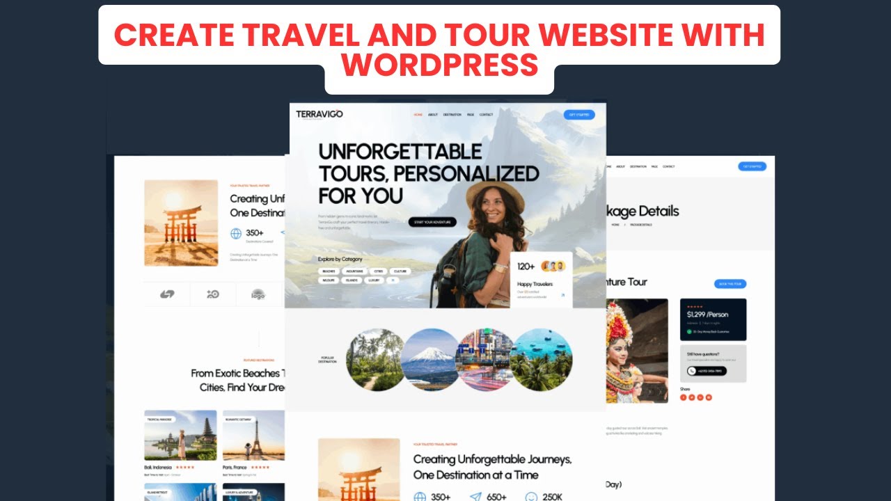 Build a Travel Agency Website with WordPress + Elementor (No Coding)